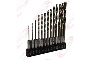 Pro High Quality 13pc Hex Shank Quick change Cobalt Drill Bit Set Multi Bits